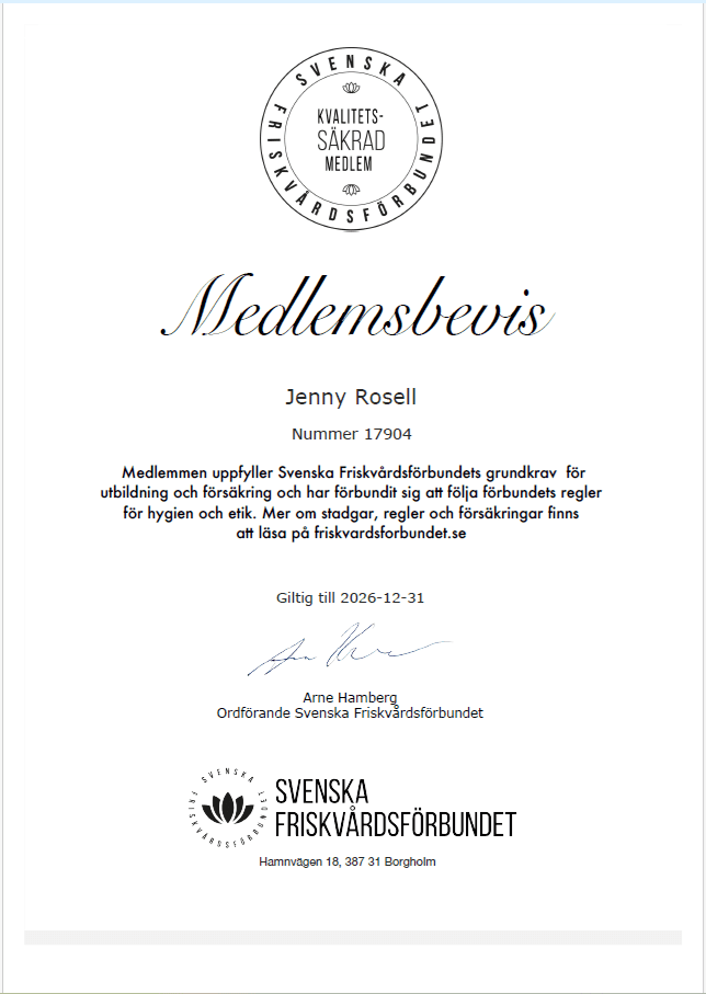Medlem i svenska friskvårdsförbundet